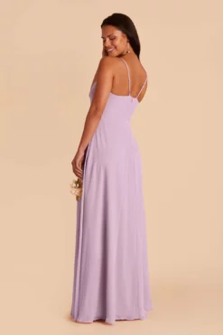 Theresa Chiffon Dress - Lavender -US Skirt Sales 2024 lavender theresa convertible slit bridesmaid dress 03
