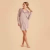 Kamryn Satin Sleepshirt - Mauve Taupe