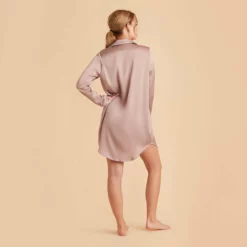 Kamryn Satin Sleepshirt - Mauve Taupe 22 Kamryn Satin Sleepshirt - Mauve Taupe -US Skirt Sales 2024 mauve taupe kamryn satin sleep shirt bridesmaid pajamas 06