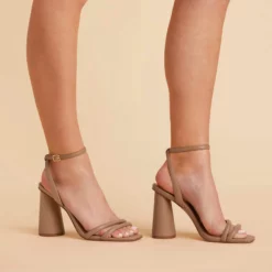 Julia Chunky Heel - Mocha -US Skirt Sales 2024 mocha julia chunky heel bridesmaid shoes 04