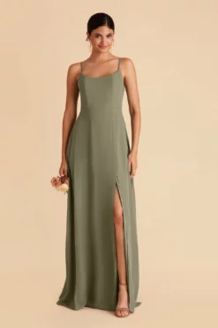 Amy Chiffon Dress - Moss Green -US Skirt Sales 2024 moss green amy bridesmaid dress 03