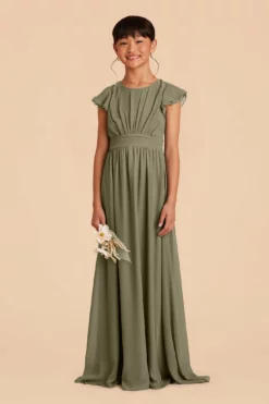 Celine Junior Dress - Moss Green 6 Celine Junior Dress - Moss Green -US Skirt Sales 2024 moss green celine junior bridesmaid dress 01