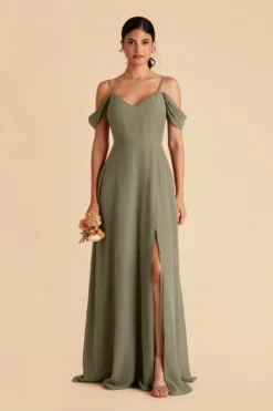 Devin Convertible Dress - Moss Green -US Skirt Sales 2024 moss green devin convertible slit bridesmaid dress 01