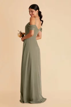 Devin Convertible Dress - Moss Green -US Skirt Sales 2024 moss green devin convertible slit bridesmaid dress 06