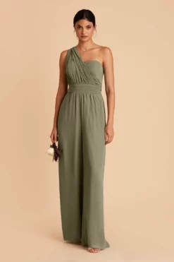 Gigi Convertible Jumpsuit - Moss Green