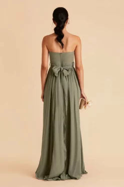 Grace Convertible Dress - Moss Green -US Skirt Sales 2024 moss green grace convertible slit bridesmaid dress 04