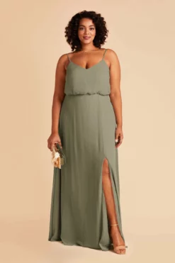 Gwennie Dress - Moss Green -US Skirt Sales 2024 moss green gwennie plus size bridesmaid dress 02
