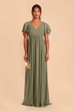 Hannah Empire Dress - Moss Green 12 Hannah Empire Dress - Moss Green -US Skirt Sales 2024 moss green hannah bridesmaid dress 02