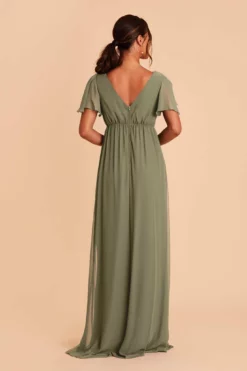 Hannah Empire Dress - Moss Green 14 Hannah Empire Dress - Moss Green -US Skirt Sales 2024 moss green hannah bridesmaid dress 05