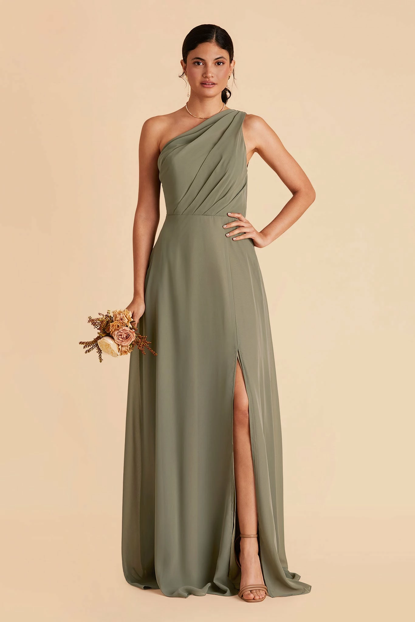 Kira Dress - Moss Green 1 Kira Dress - Moss Green