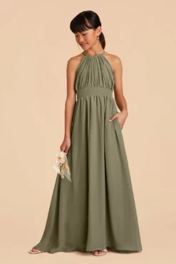 Sienna Junior Dress - Moss Green 8 Sienna Junior Dress - Moss Green -US Skirt Sales 2024 moss green sienna junior bridesmaid dress 03