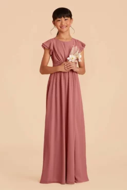 Celine Junior Dress - Mulberry -US Skirt Sales 2024 mulberry celine junior bridesmaid dress 02