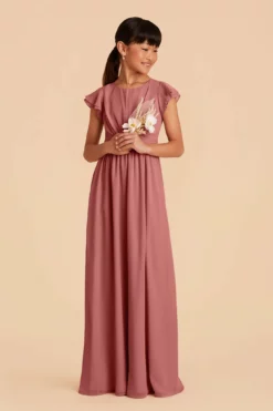 Celine Junior Dress - Mulberry -US Skirt Sales 2024 mulberry celine junior bridesmaid dress 03