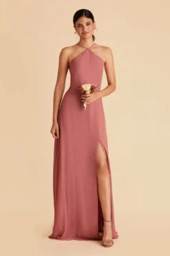 Juliet Chiffon Dress - Mulberry