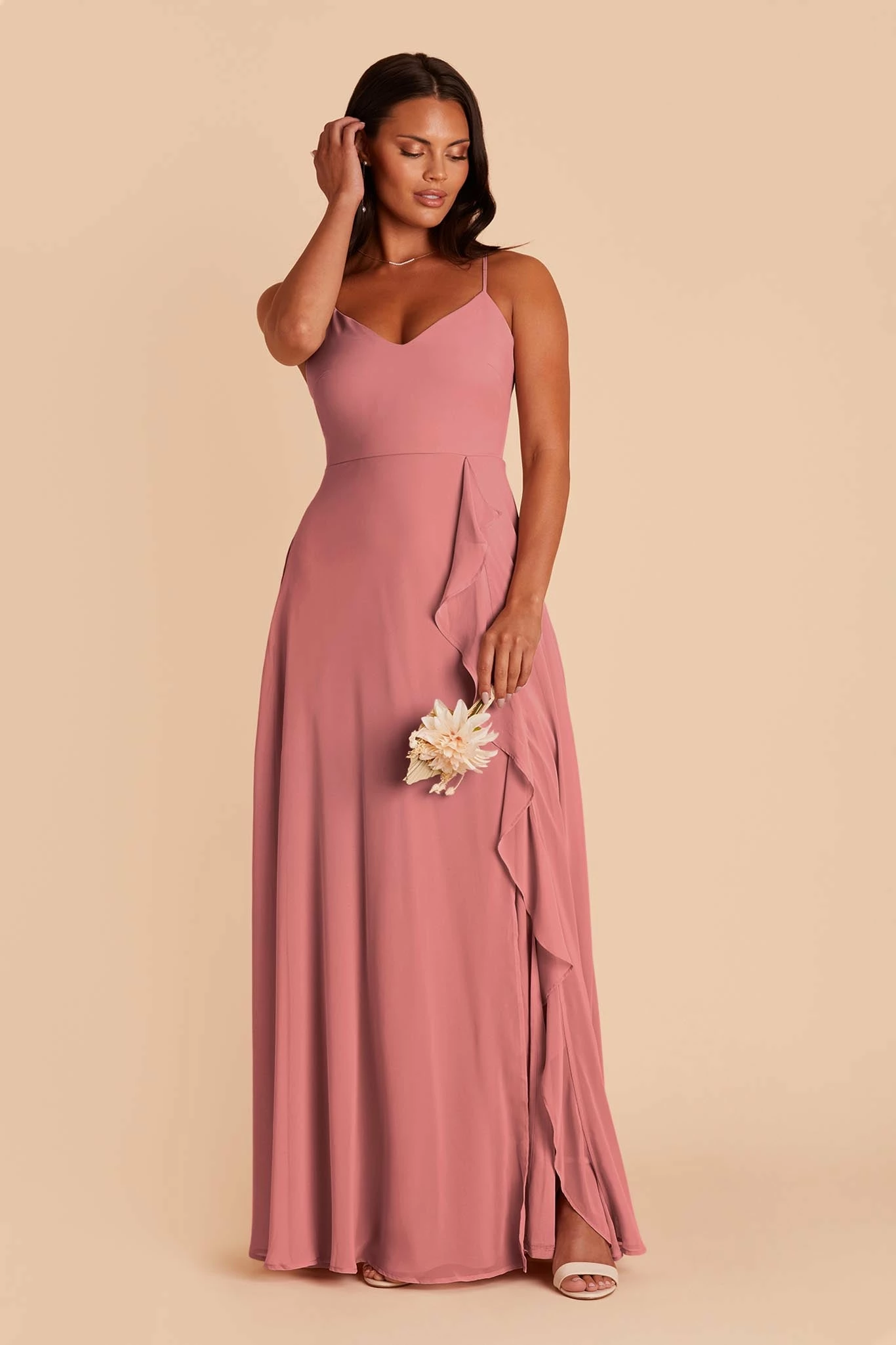 Theresa Chiffon Dress - Mulberry 1 Theresa Chiffon Dress - Mulberry