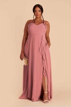 Theresa Chiffon Dress - Mulberry 10 Theresa Chiffon Dress - Mulberry -US Skirt Sales 2024 mulberry theresa plus size convertible slit bridesmaid dress 02