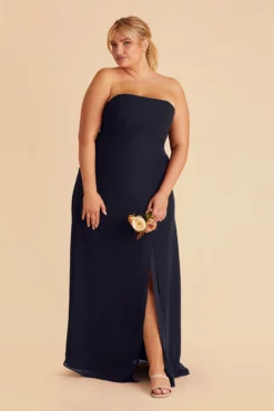 Chris Convertible Chiffon Dress - Navy -US Skirt Sales 2024 navy chris convertible plus size bridesmaid dress 04 5f02d9fb da47 4639 a416 7d220d202381