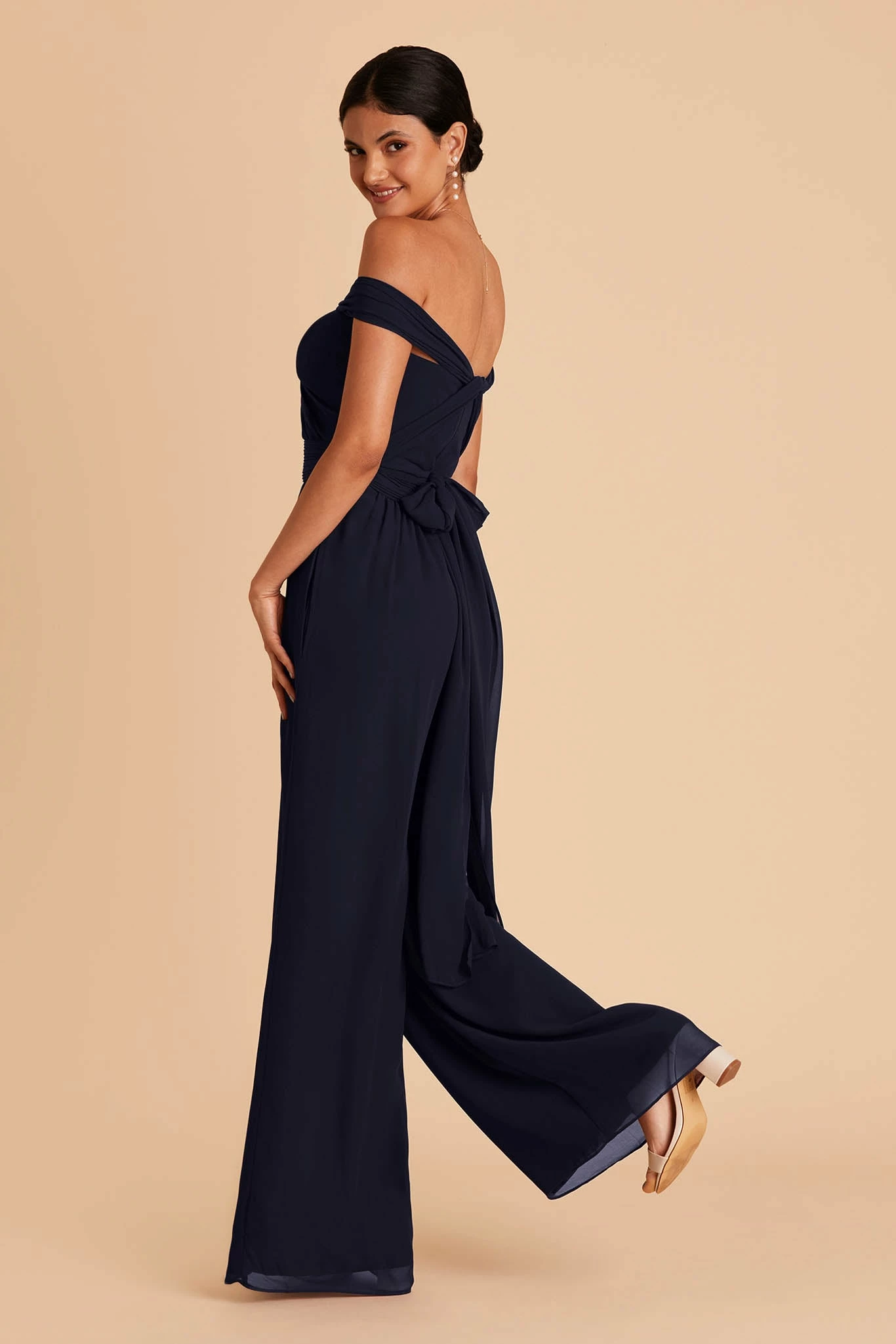 Gigi Convertible Jumpsuit - Navy 4 Gigi Convertible Jumpsuit - Navy - Image 4