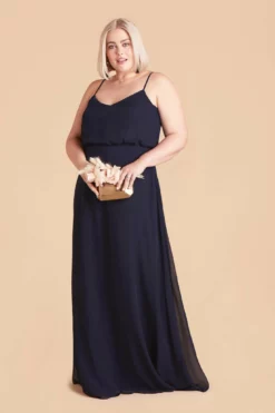 Gwennie Dress - Navy -US Skirt Sales 2024 navy gwennie plus size bridesmaid dress 02