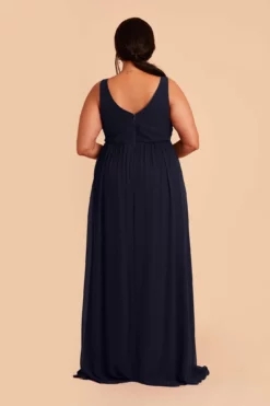 Laurie Empire Dress - Navy -US Skirt Sales 2024 navy laurie slit plus size bridesmaid dress 04 3f67f391 d124 4139 8167 a14c13994def