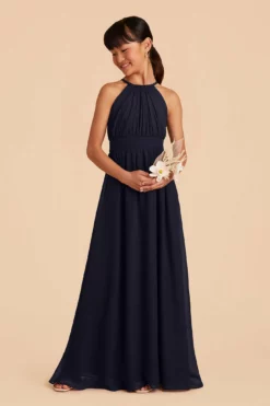 Sienna Junior Dress - Navy -US Skirt Sales 2024 navy sienna junior bridesmaid dress 03