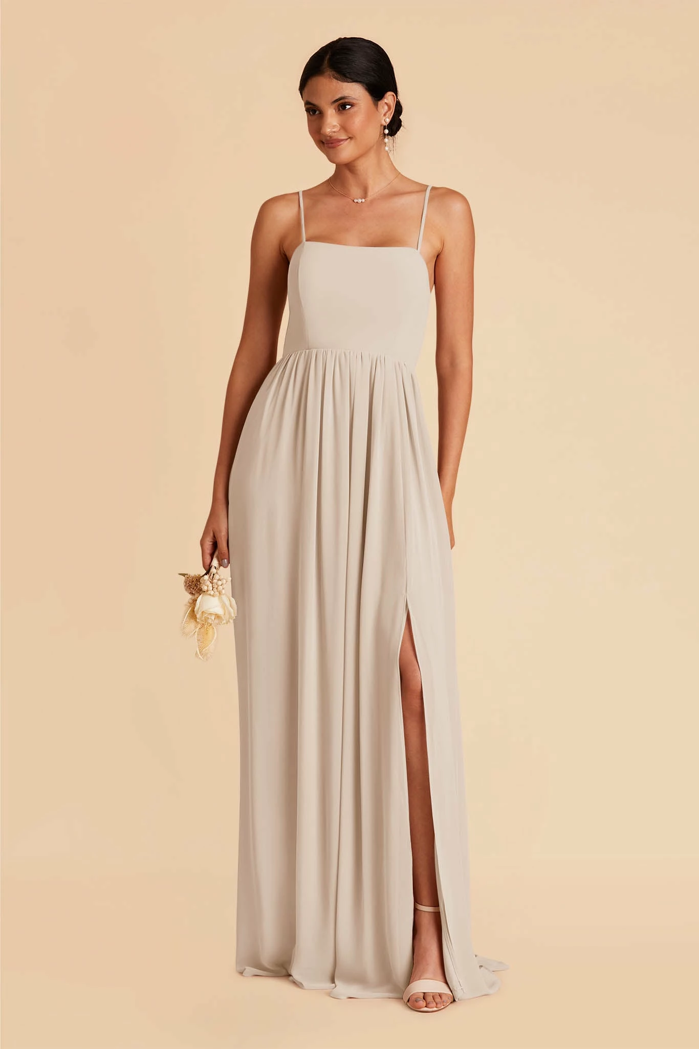 August Convertible Dress - Neutral Champagne 4 August Convertible Dress - Neutral Champagne - Image 4
