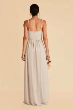August Convertible Dress - Neutral Champagne 13 August Convertible Dress - Neutral Champagne -US Skirt Sales 2024 neutral champagne convertible slit bridesmaid dress 04