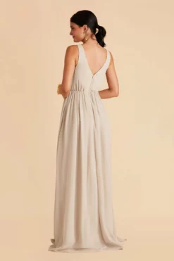 Laurie Empire Dress - Neutral Champagne 14 Laurie Empire Dress - Neutral Champagne -US Skirt Sales 2024 neutral champagne laurie slit bridesmaid dress 08