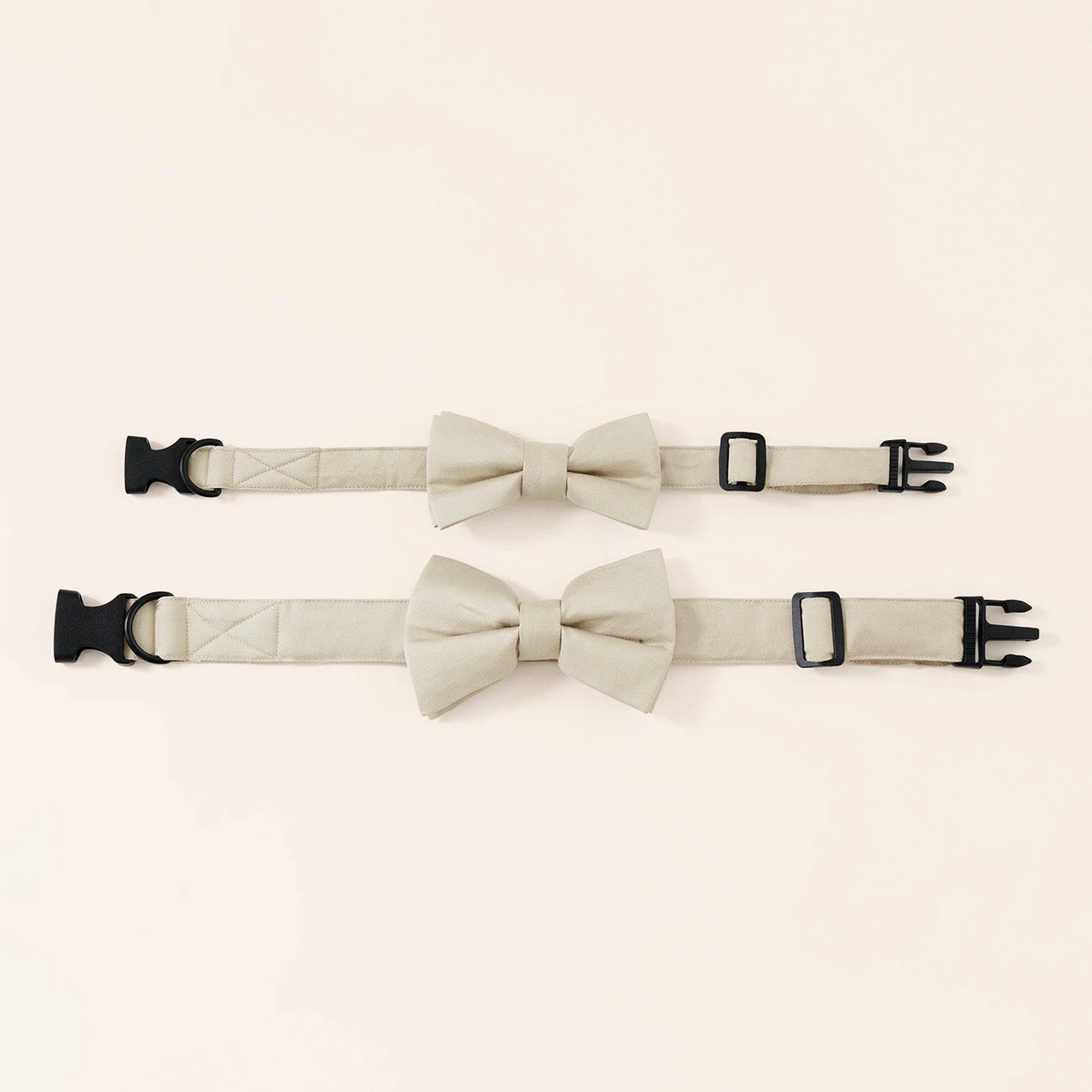 Sadie Dog Bow Tie Collar - Neutral Champagne 3 Sadie Dog Bow Tie Collar - Neutral Champagne - Image 3