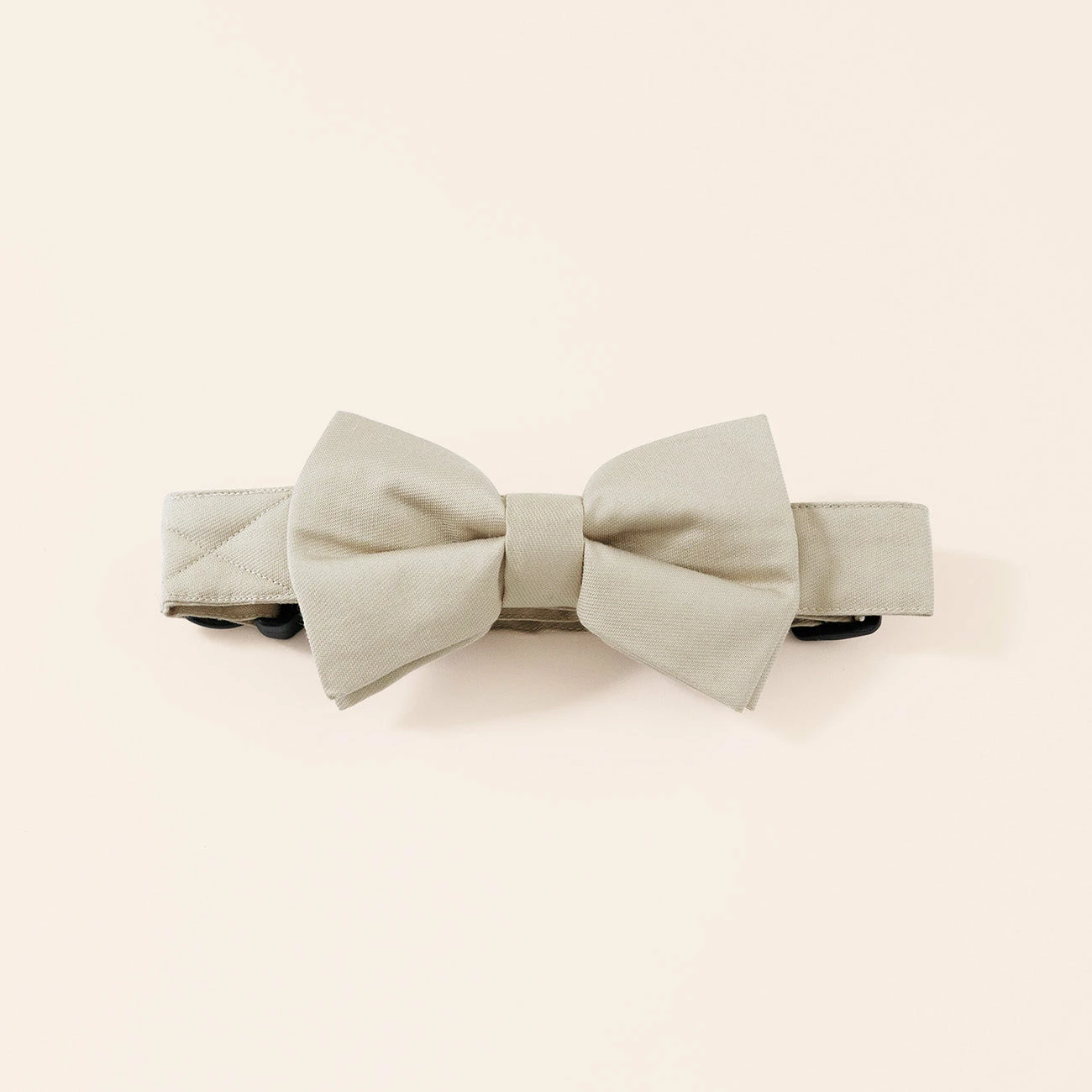 Sadie Dog Bow Tie Collar - Neutral Champagne 1 Sadie Dog Bow Tie Collar - Neutral Champagne