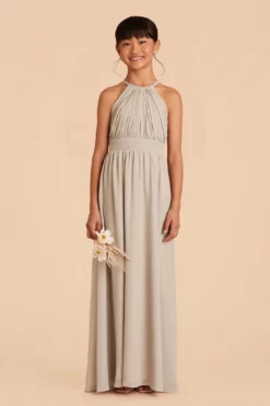 Sienna Junior Dress - Neutral Champagne -US Skirt Sales 2024 neutral champagne sienna junior bridesmaid dress 01