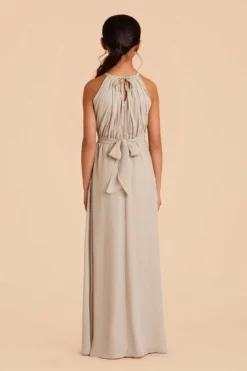 Sienna Junior Dress - Neutral Champagne -US Skirt Sales 2024 neutral champagne sienna junior bridesmaid dress 04