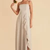 Winnie Convertible Chiffon Dress - Neutral Champagne