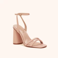 Julia Chunky Heel - Nude Blush -US Skirt Sales 2024 nude blush julia chunky heel bridesmaid shoes 02