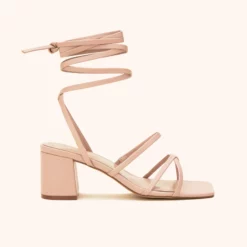 Rocky Chunky Heel - Nude Blush