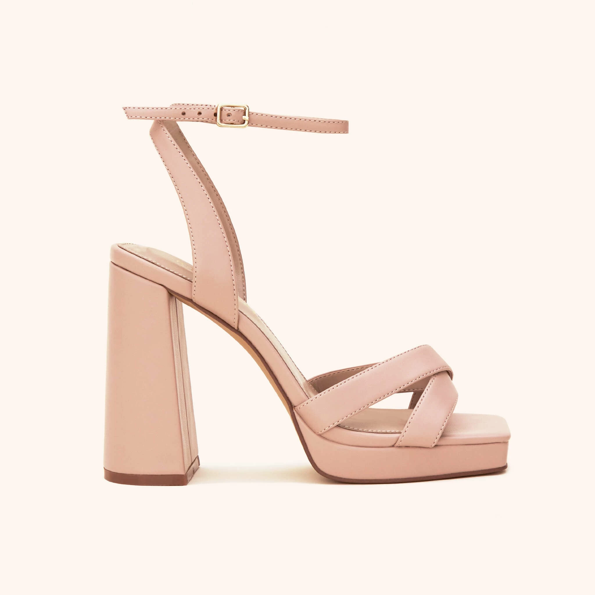 Ryanne Platform Heel - Nude Blush 1 Ryanne Platform Heel - Nude Blush