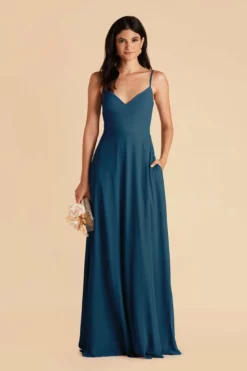 Devin Convertible Dress - Ocean Blue -US Skirt Sales 2024 ocean blue devin convertible slit bridesmaid dress 03
