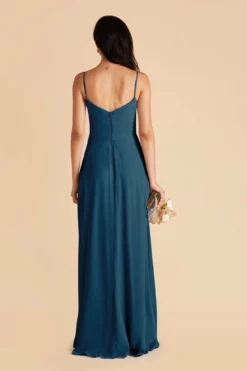 Devin Convertible Dress - Ocean Blue -US Skirt Sales 2024 ocean blue devin convertible slit bridesmaid dress 04