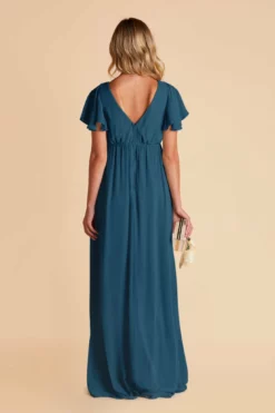 Hannah Empire Dress - Ocean Blue -US Skirt Sales 2024 ocean blue hannah bridesmaid dress 05