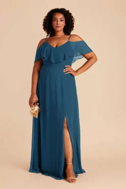 Jane Convertible Dress - Ocean Blue -US Skirt Sales 2024 ocean blue jane plus size bridesmaid dress 01