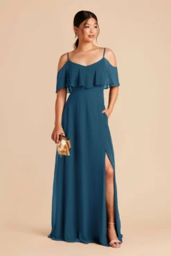 Jane Convertible Dress - Ocean Blue -US Skirt Sales 2024 ocean blue jane slit bridesmaid dress 03