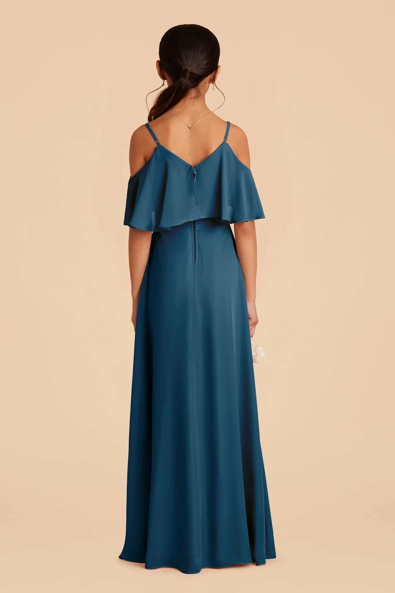 Janie Convertible Junior Dress - Ocean Blue 4 Janie Convertible Junior Dress - Ocean Blue - Image 4