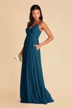 Kaia Dress - Ocean Blue -US Skirt Sales 2024 ocean blue kaia bridesmaid dress 03