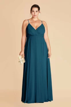 Kaia Dress - Ocean Blue -US Skirt Sales 2024 ocean blue kaia plus size bridesmaid dress 01