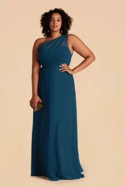 Kira Dress - Ocean Blue -US Skirt Sales 2024 ocean blue plus size convertible bridesmaid dress 01