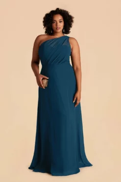 Kira Dress - Ocean Blue -US Skirt Sales 2024 ocean blue plus size convertible bridesmaid dress 02