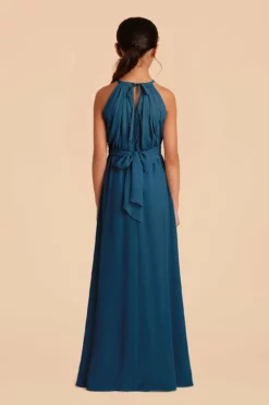 Sienna Junior Dress - Ocean Blue -US Skirt Sales 2024 ocean blue sienna junior bridesmaid dress 04