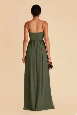August Convertible Dress - Olive 11 August Convertible Dress - Olive -US Skirt Sales 2024 olive august convertible slit bridesmaid dress 04