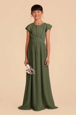 Celine Junior Dress - Olive