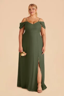 Devin Convertible Dress - Olive -US Skirt Sales 2024 olive devin plus size convertible bridesmaid dress 01